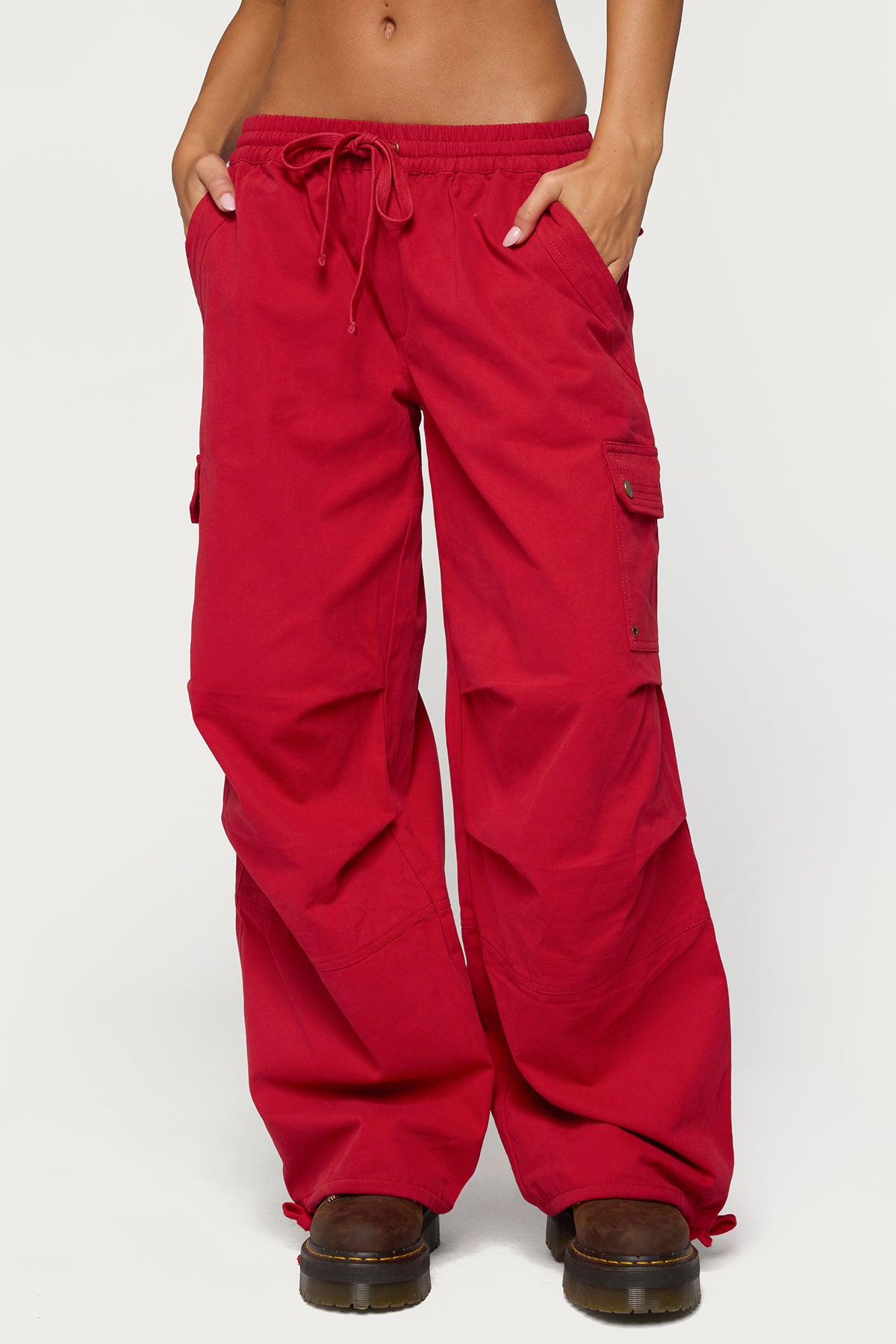 Paskal Twill Baggy Parachute Pants - Image 2