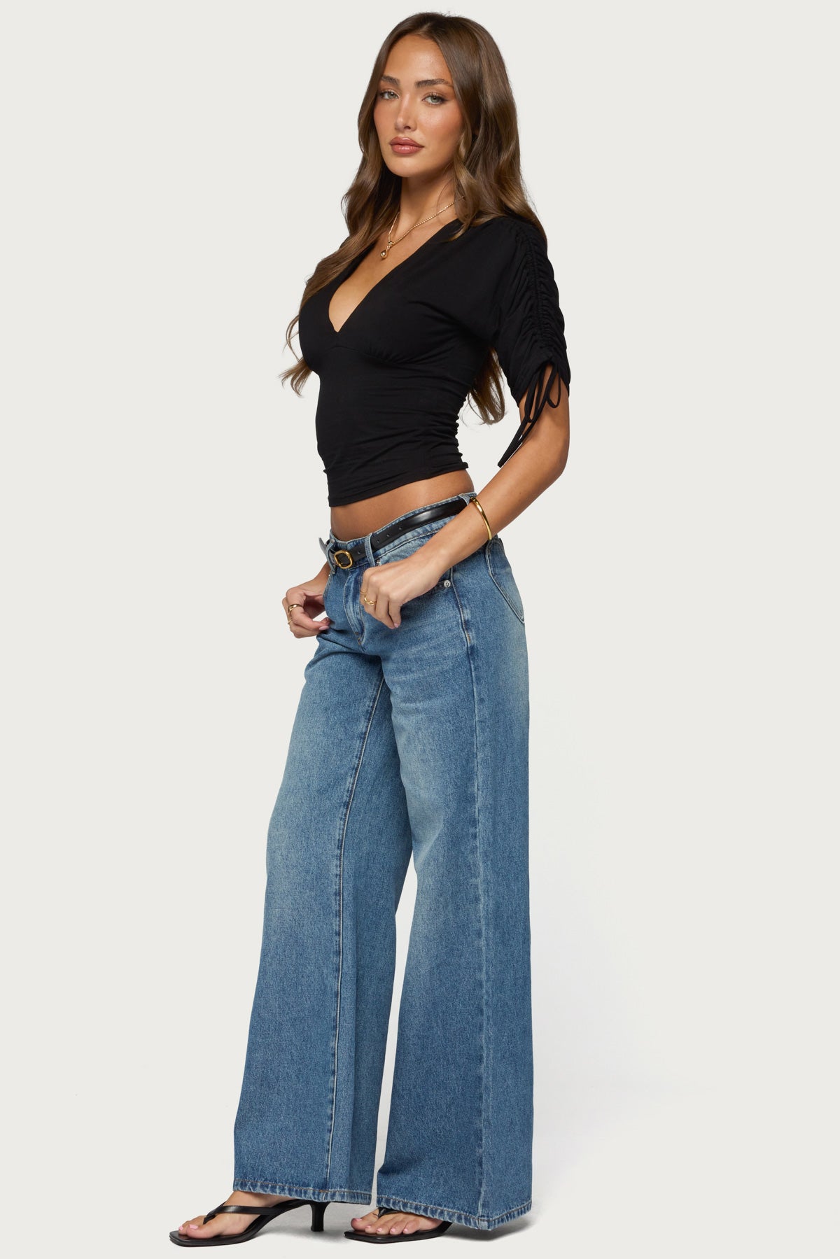 Casta Heart Low Rise Baggy Jeans - Image 3