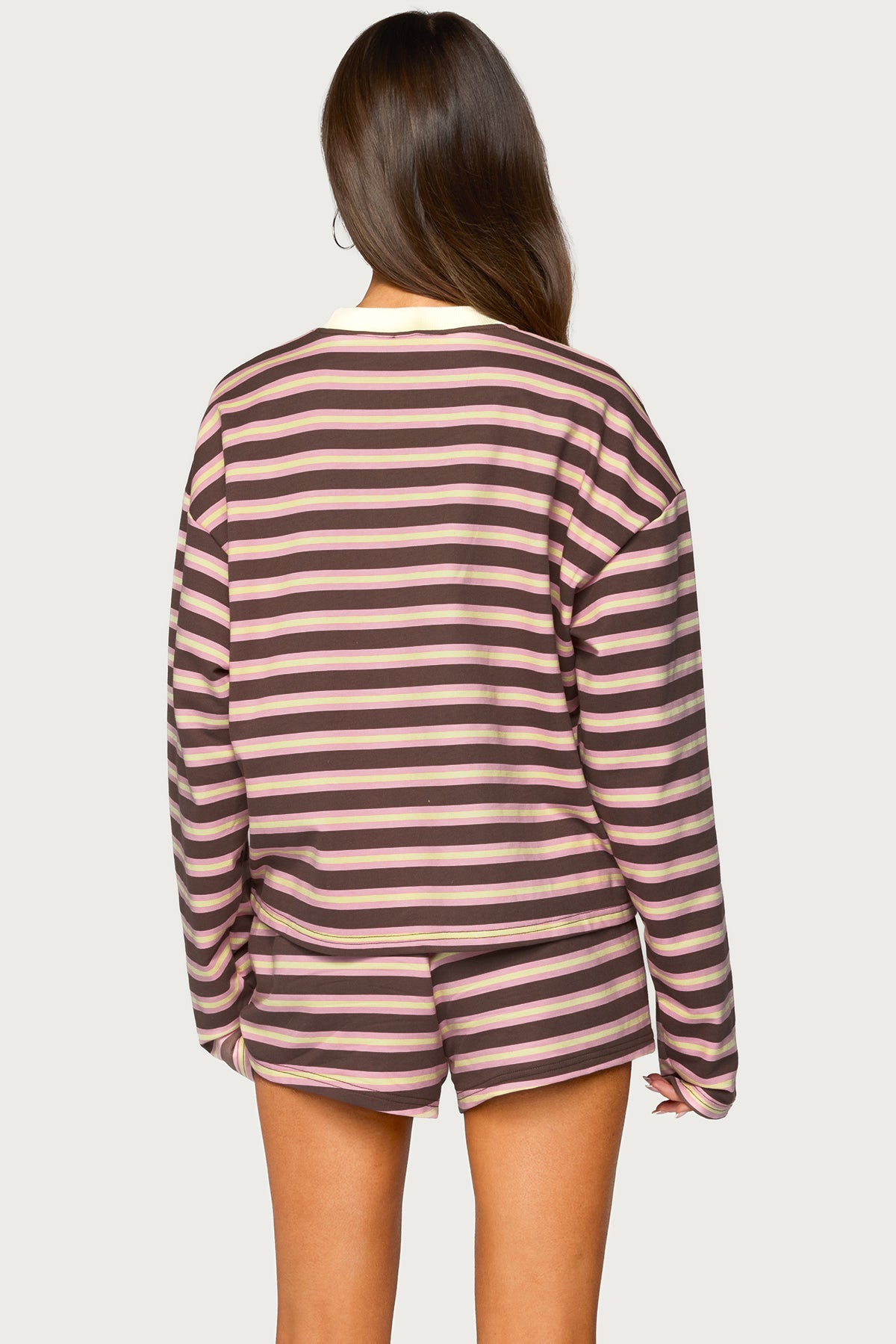 Blanchy Striped Long Sleeve Top - Image 5